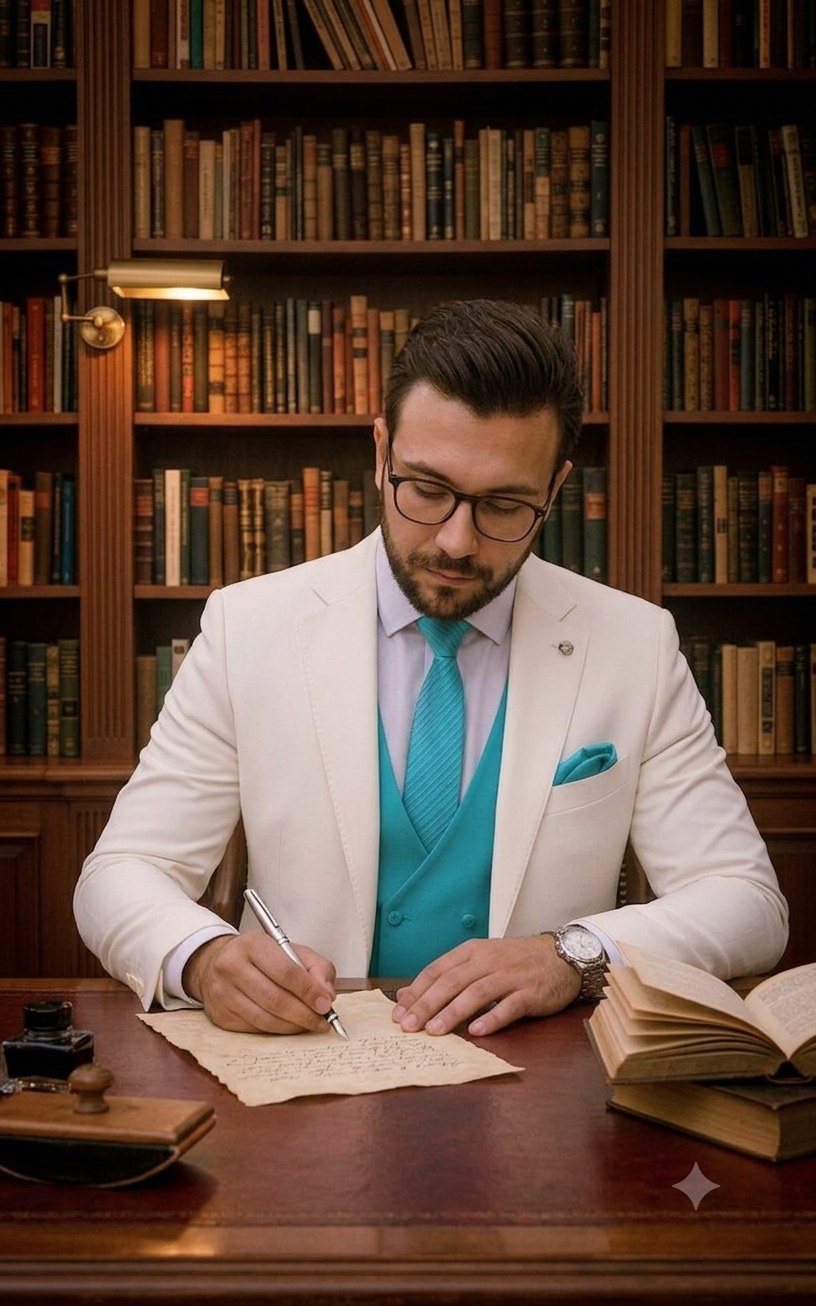 Bernardo Godoy escribiendo, faceta de autor